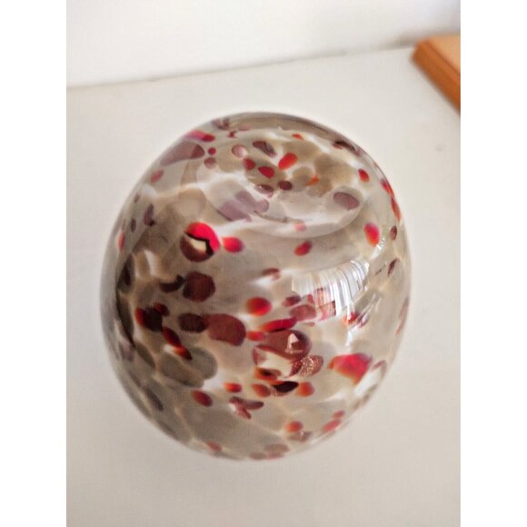 Spatter Speckled Aventurina End Of Day Vase MAESTRI VETRAI AZZURRA 4" Murano - Picture 6 of 7